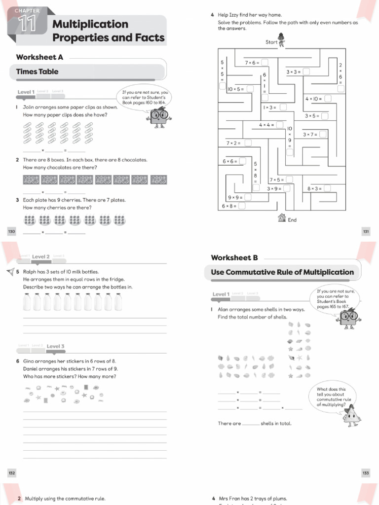 Cambridge Mathematics 3 - Multiplication Properties and Facts | PDF