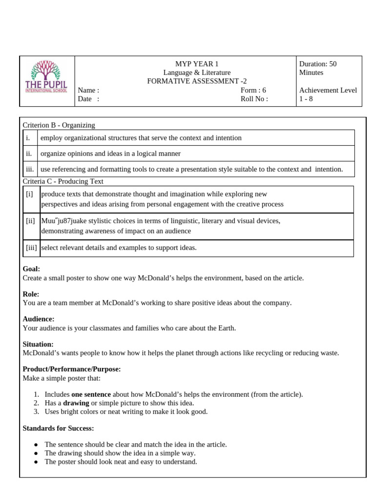 McDonald's Environmental Initiatives Guide | PDF | Mc Donald's ...