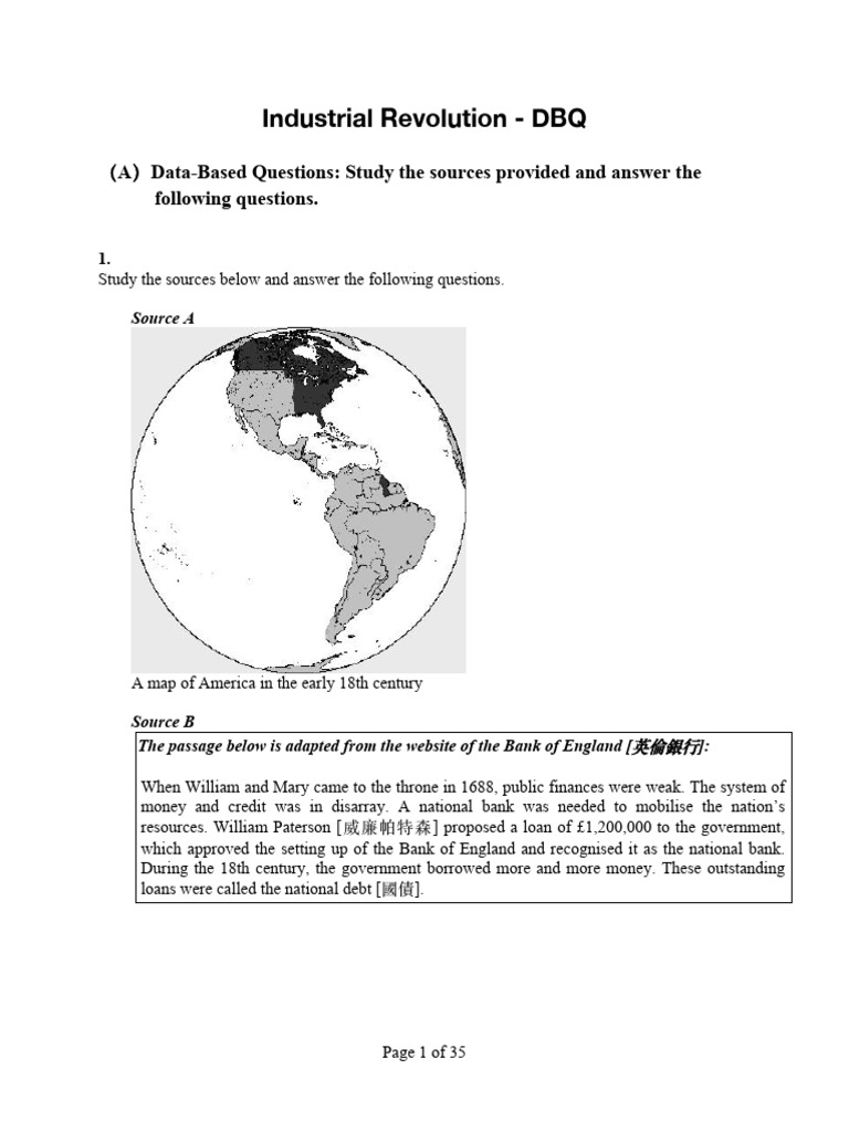 Industrial Revolution - DBQ | PDF | Train | Railroad Car