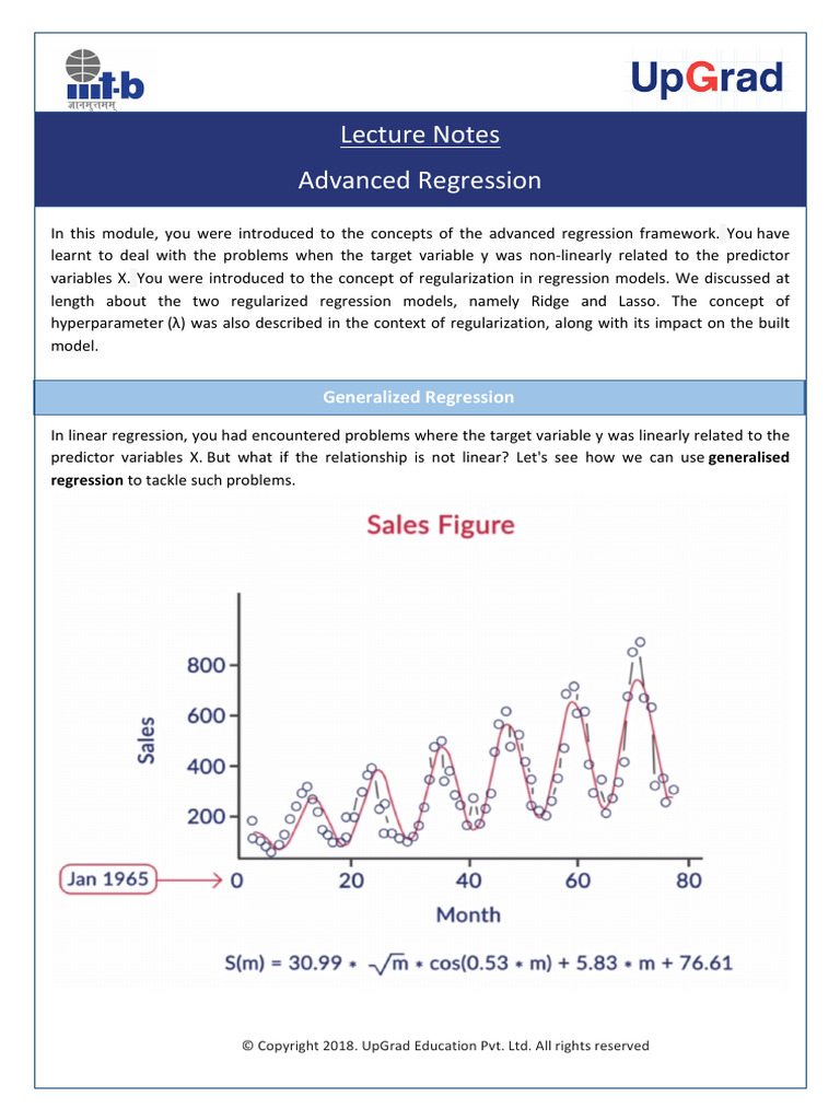 1. Lecture+Notes+-+Advanced+Regression | PDF | Errors And Residuals ...