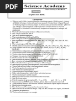 Chemistry I PUC Question Bank | PDF | Chemical Equilibrium | Chemical ...