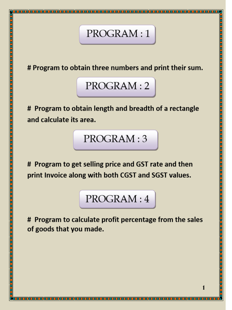 Practical File Questions List (Xi) I.P. | PDF | String (Computer ...