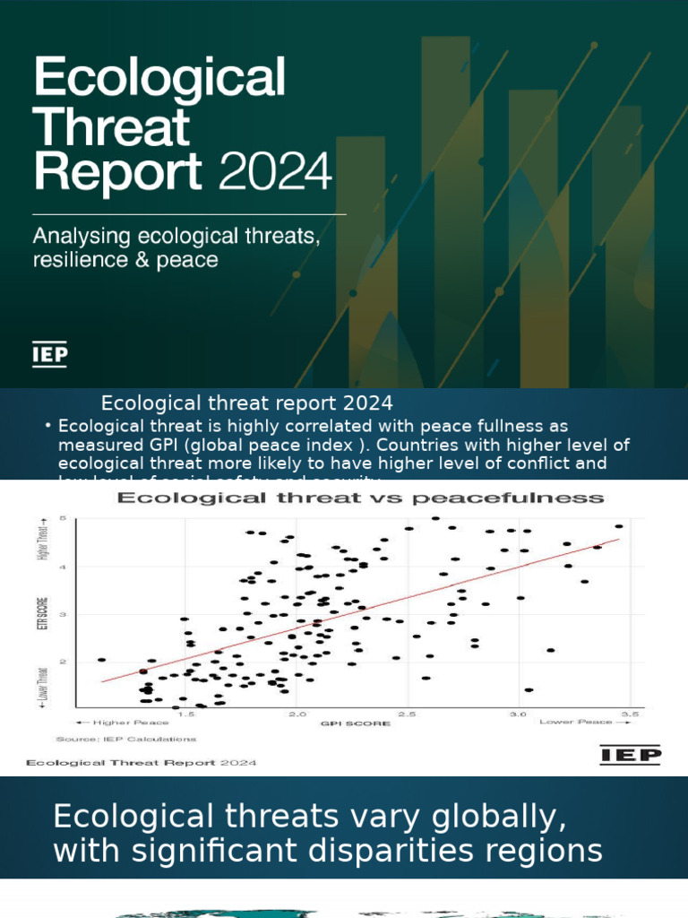 Ecological Threat Report 2024 | PDF