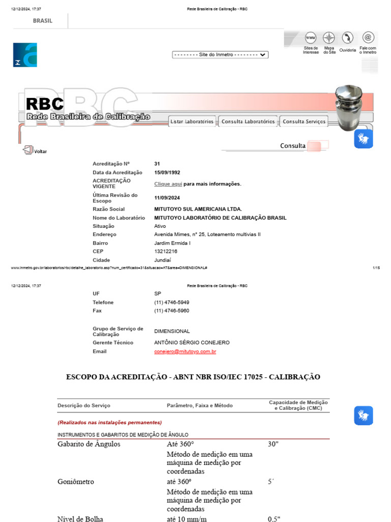 Calibração de Microscópios e Padrão RBC | PDF | Metrologia
