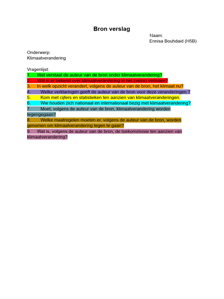 Bron Verslag Versie 1 | PDF