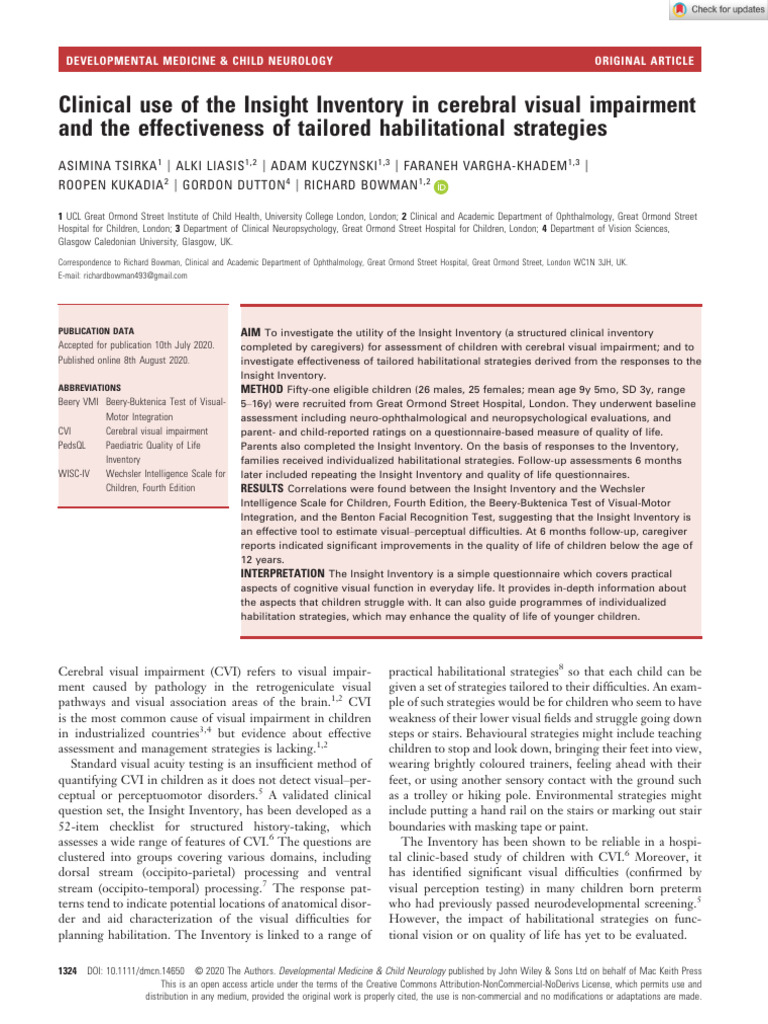 - 2020 - Tsirka - Clinical Use of the Insight Inventory in Cerebral ...
