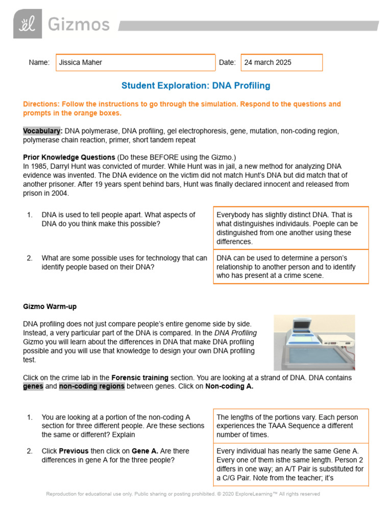 DNA Profiling Techniques and Applications | PDF | Microsatellite ...