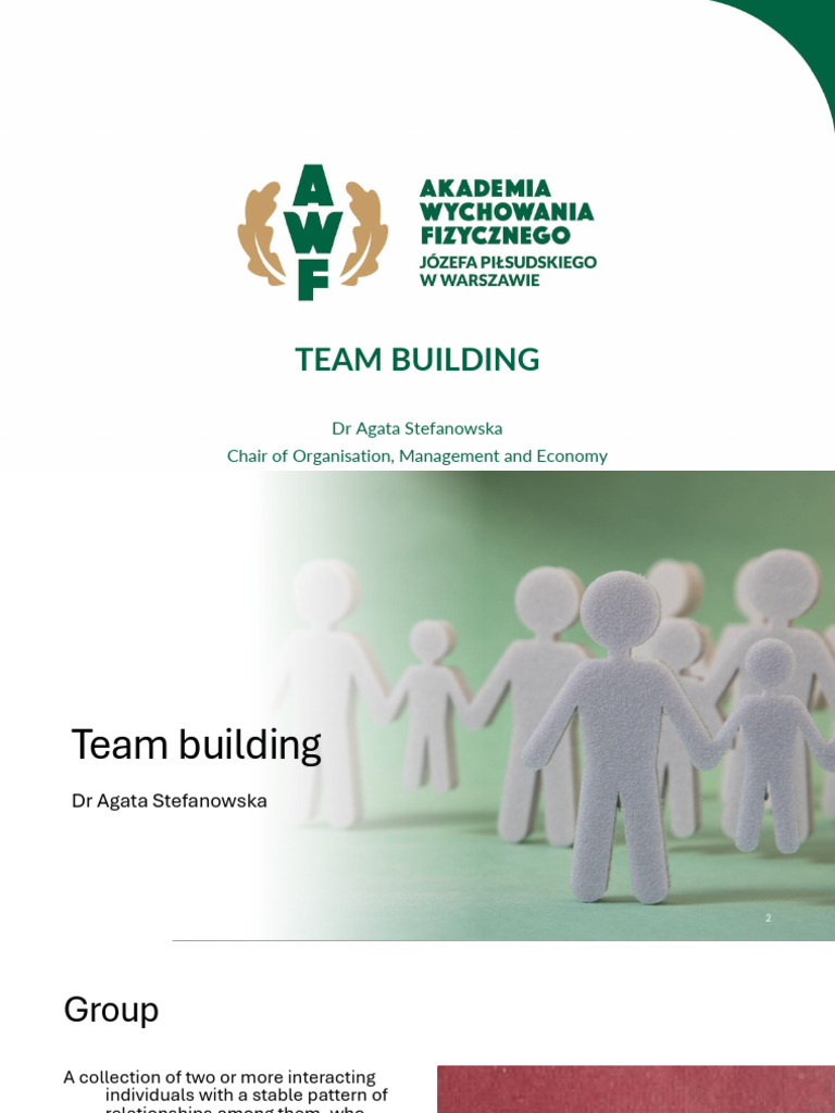 W 04. Teambuilding BofM | PDF | Team Building | Social Psychology