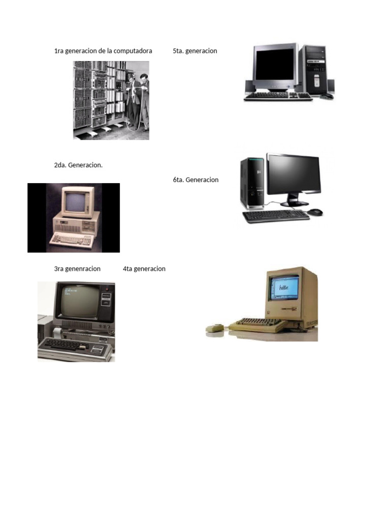 Evolución de las Generaciones de Computadoras | PDF