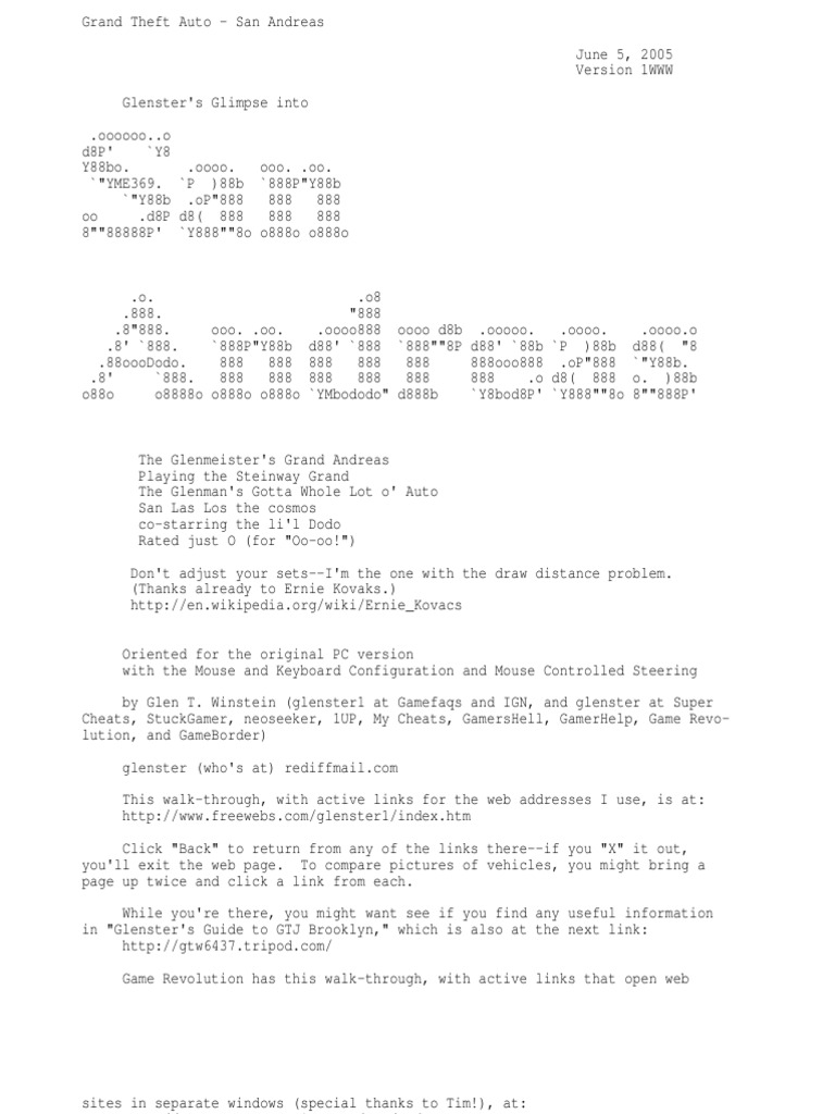 GrandTheftAutoSanAndreas-walkthr | Theft | Microsoft Windows - 