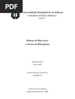 RelLabFisMod - Modelo de Böhr para o Átomo de Hidrogênio