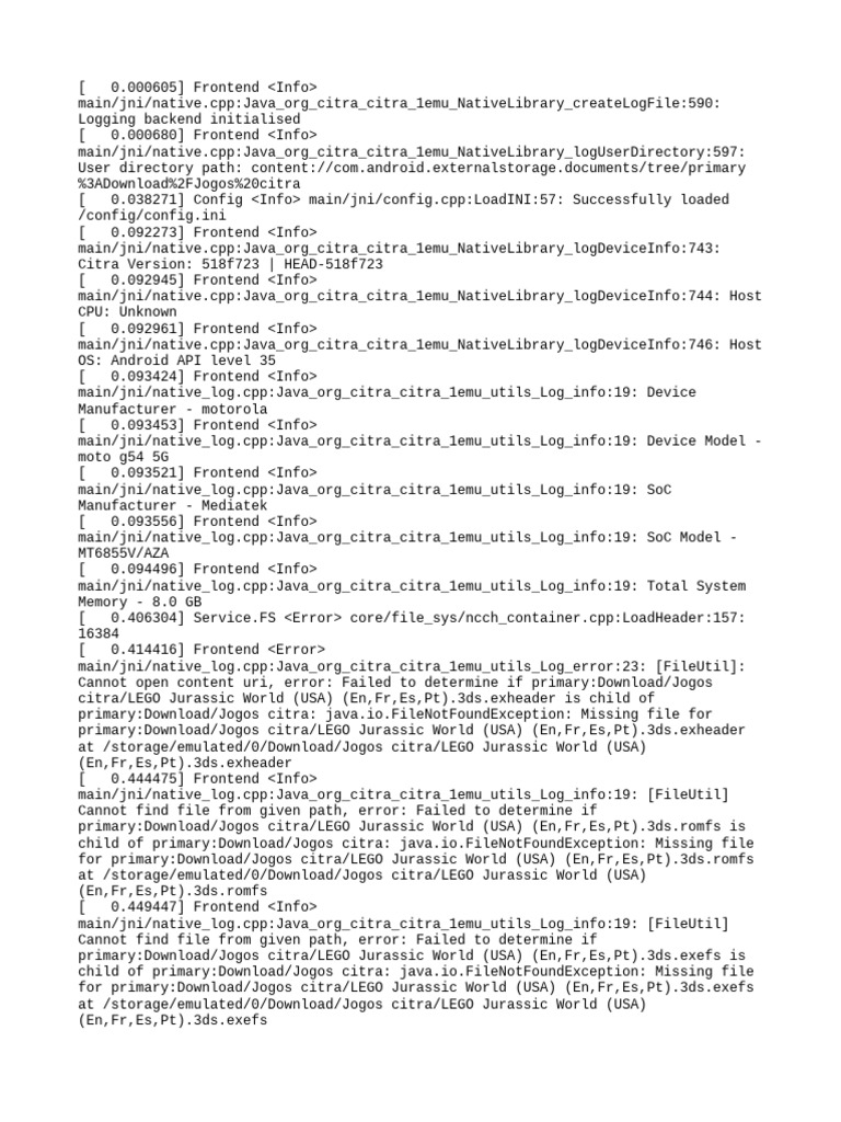 CitraLog: File Access Errors | PDF | Computer Architecture | Computing