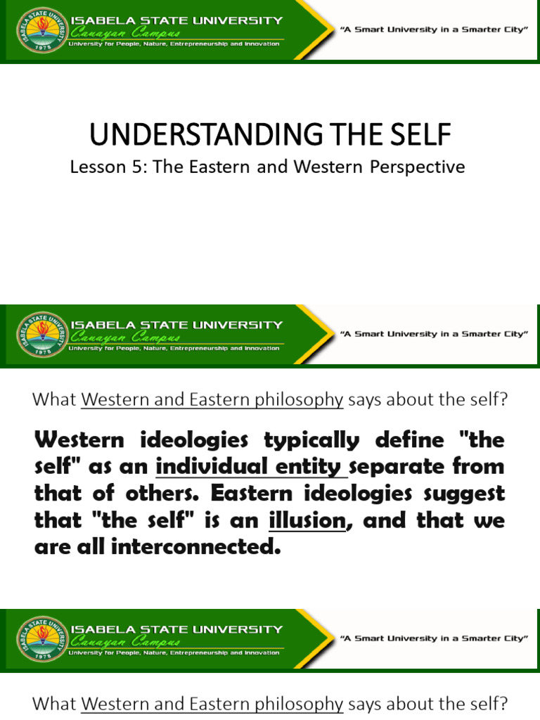 2025 Lesson 5 The Self in Eastern and Western Perspective | PDF | Self ...