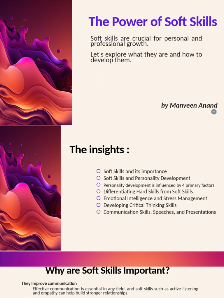 The Power of Soft Skills | PDF | Nonverbal Communication | Emotional ...