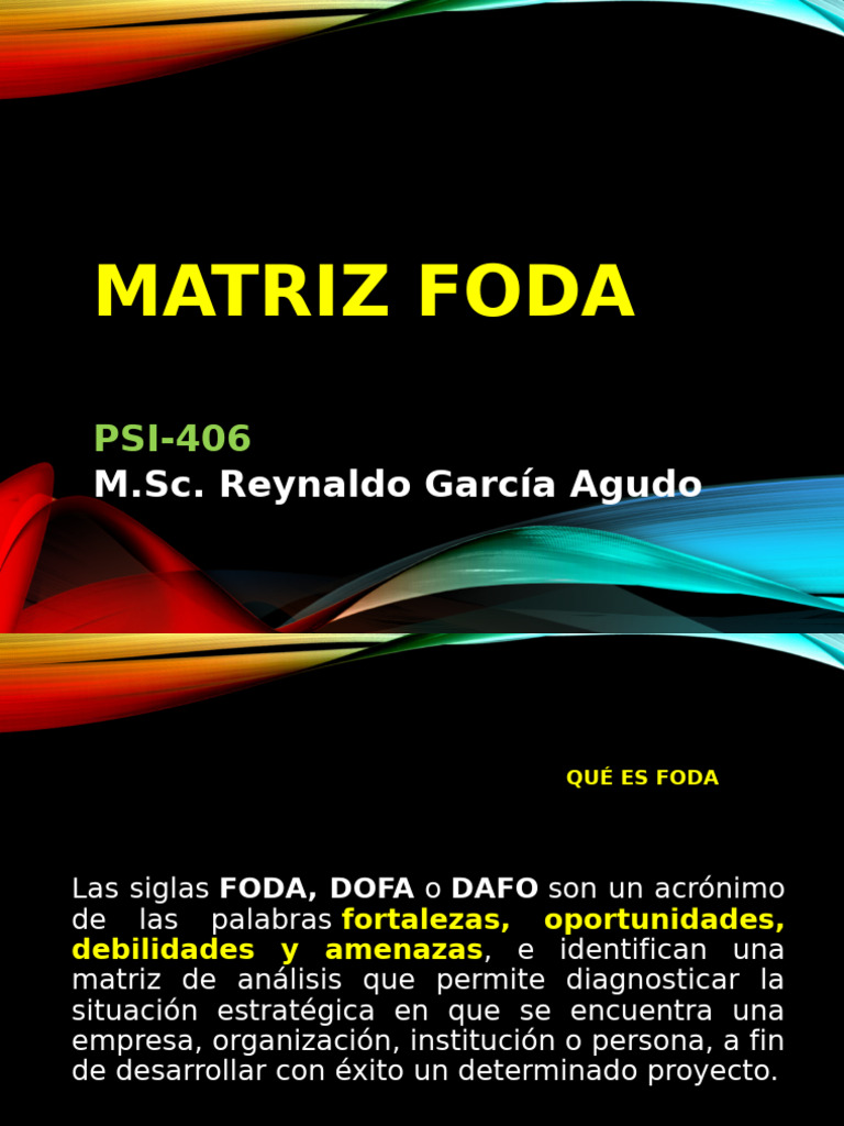 Análisis FODA: Fortalezas y Amenazas | PDF | Análisis FODA | Economias