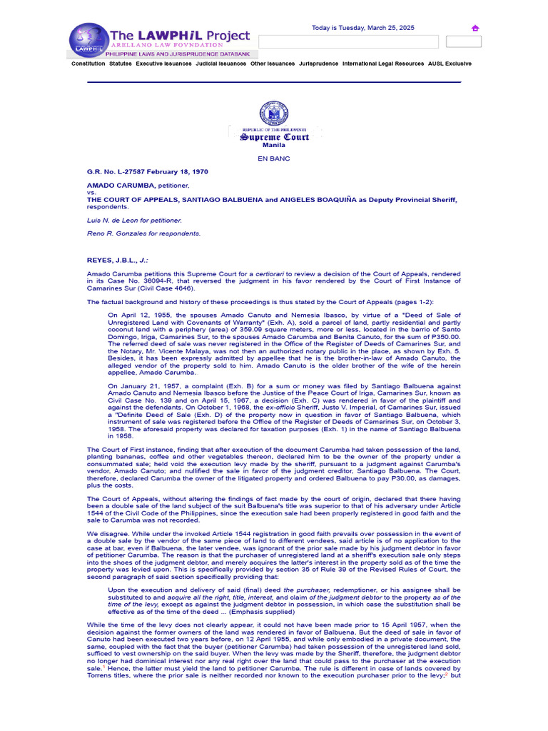 Supreme Court Ruling on Land Ownership Case | PDF | Judgment (Law ...