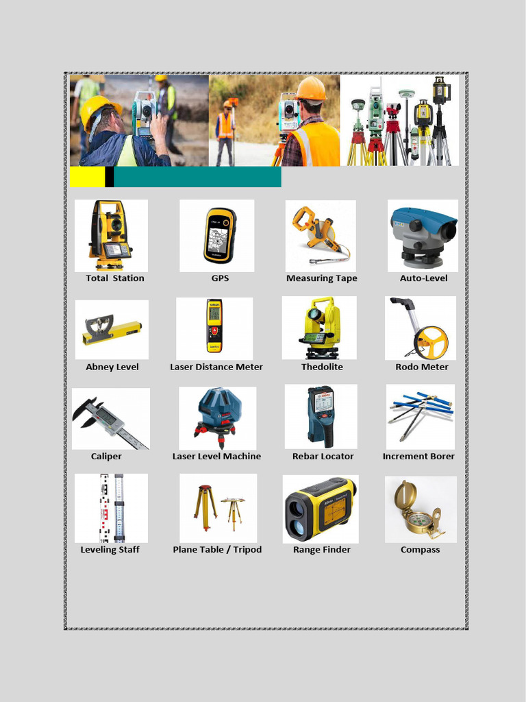 Land Surveying Equipment Names