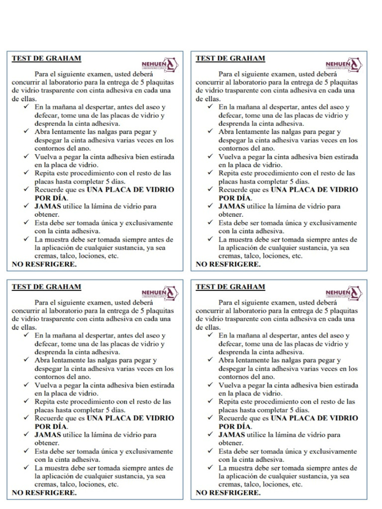 Test de Graham | PDF