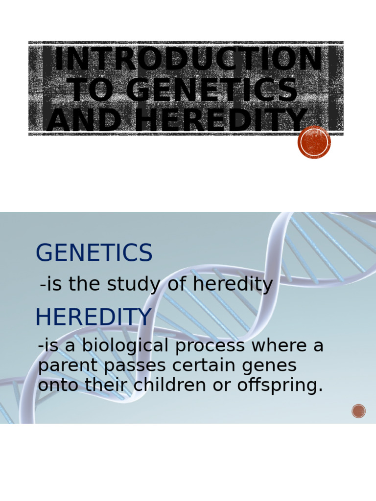 Genetics and Heredity Overview | PDF | Dominance (Genetics) | Zygosity