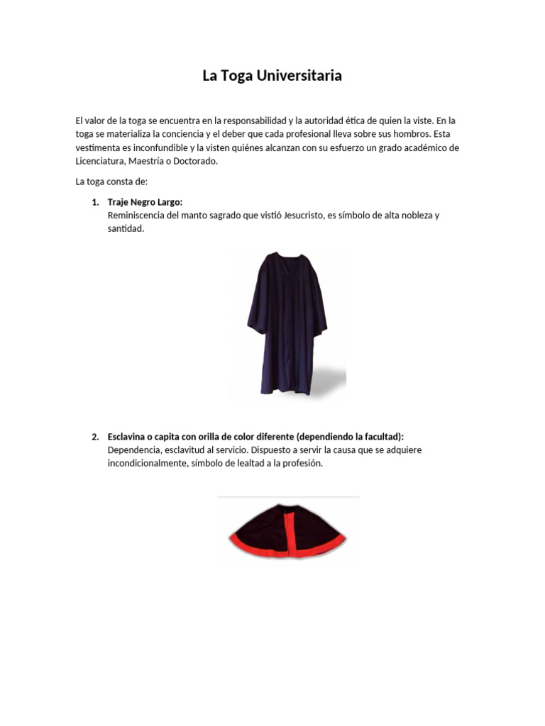 Significado de La Toga 2 | PDF