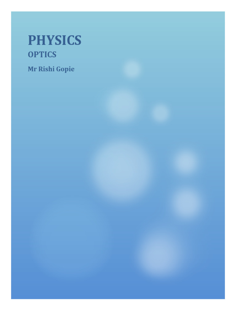 Class 35 Ray Optics 2 | PDF | Atomic | Applied And Interdisciplinary ...
