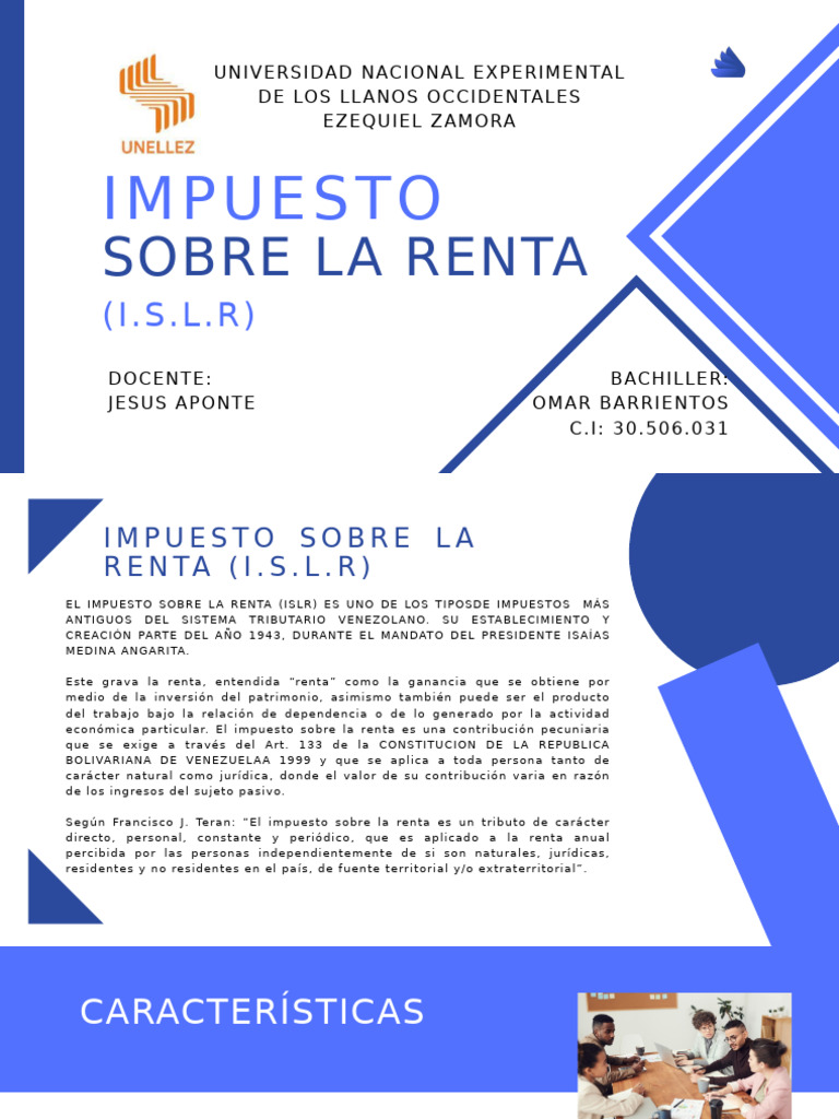 Impuesto Sobre la Renta en Venezuela | PDF | Impuestos | Economias