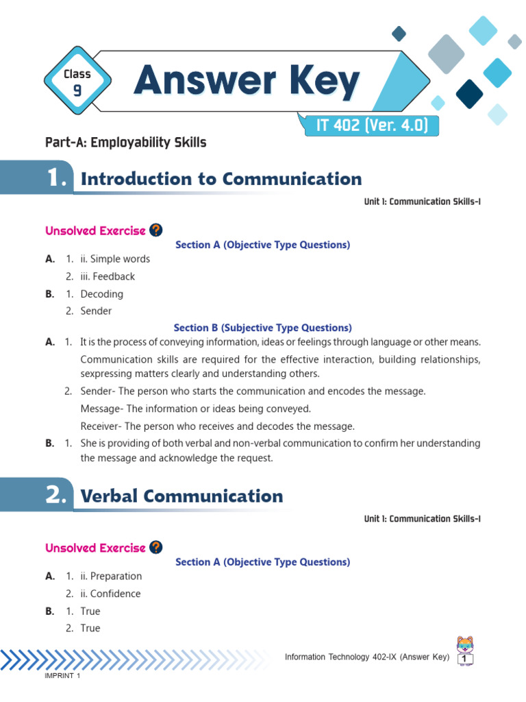 IT 402 Class 9 Answer Key Overview | PDF | World Wide Web | Internet & Web