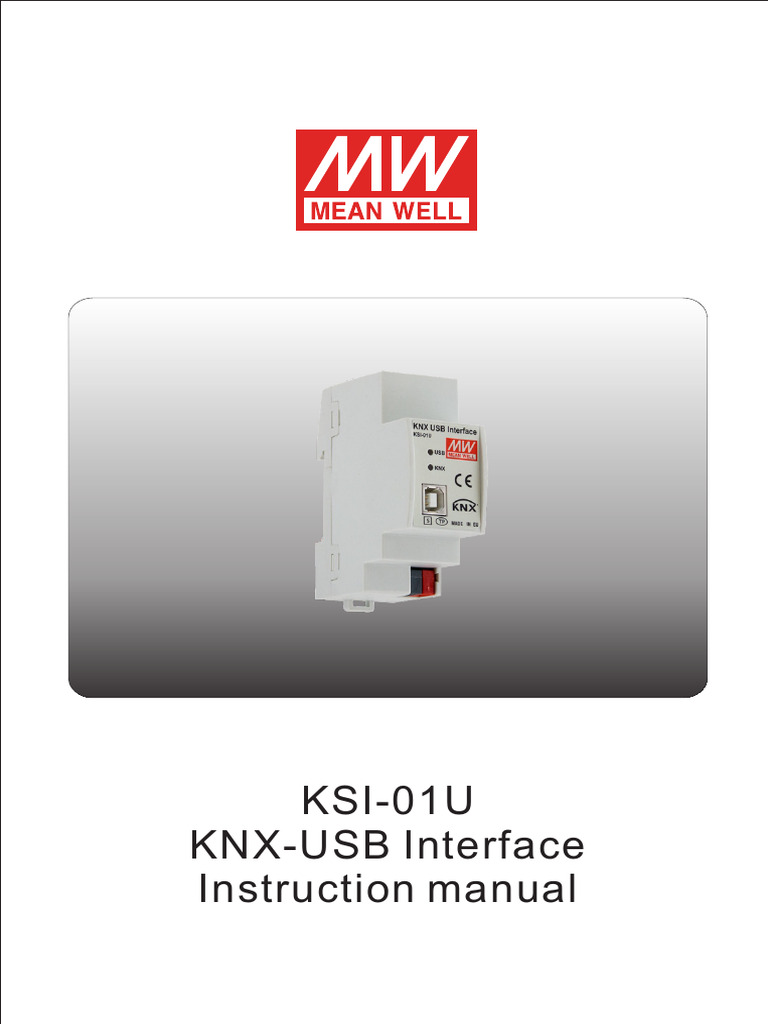 KSI-01U KNX USB Interface Manual | PDF | Usb | Computing