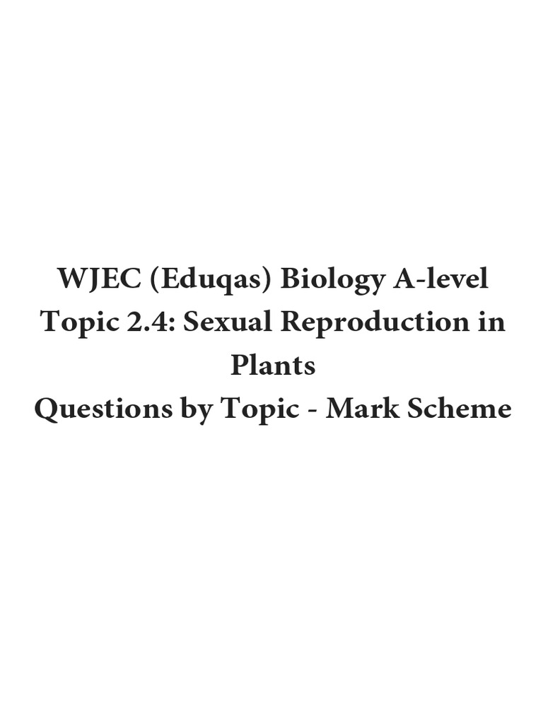 2.4. Sexual Reproduction in Plants MS | PDF