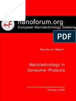 Nanotechnology in Consumer Products