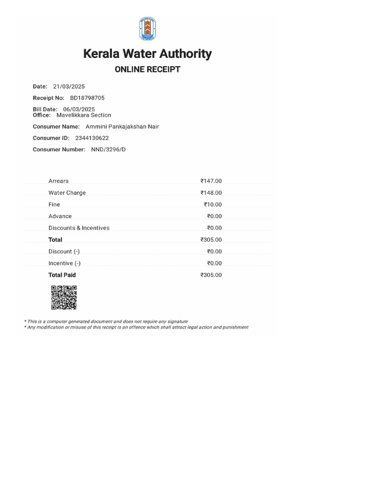 Kwa Receipt | PDF