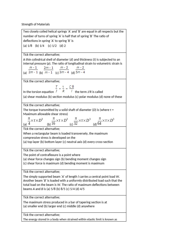 Strength of Materials2 | PDF