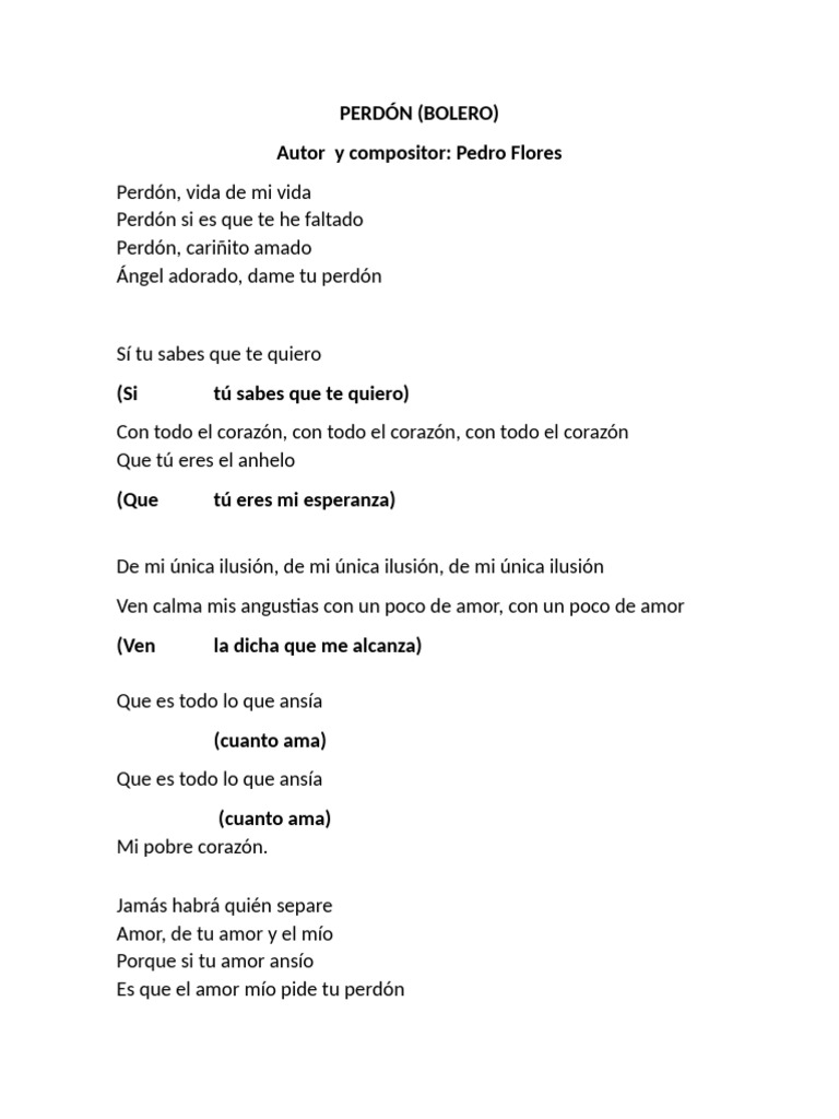Perdón | PDF