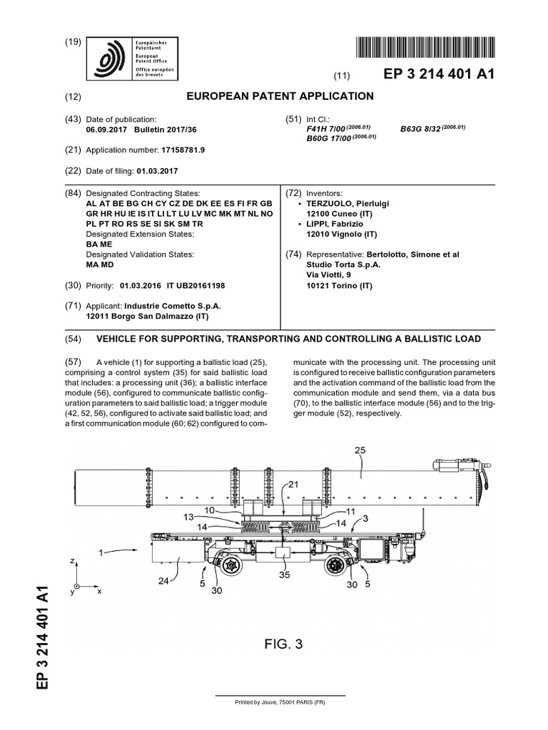 EP - 3214401 - A1 Vehicle For Supporting, Transporting and Controlling ...