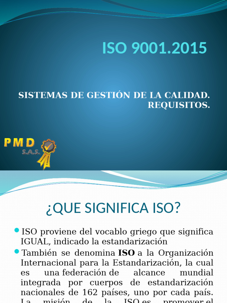 Introducción Iso 9001.2015 Basica | PDF | Calidad (comercial) | Gestión ...