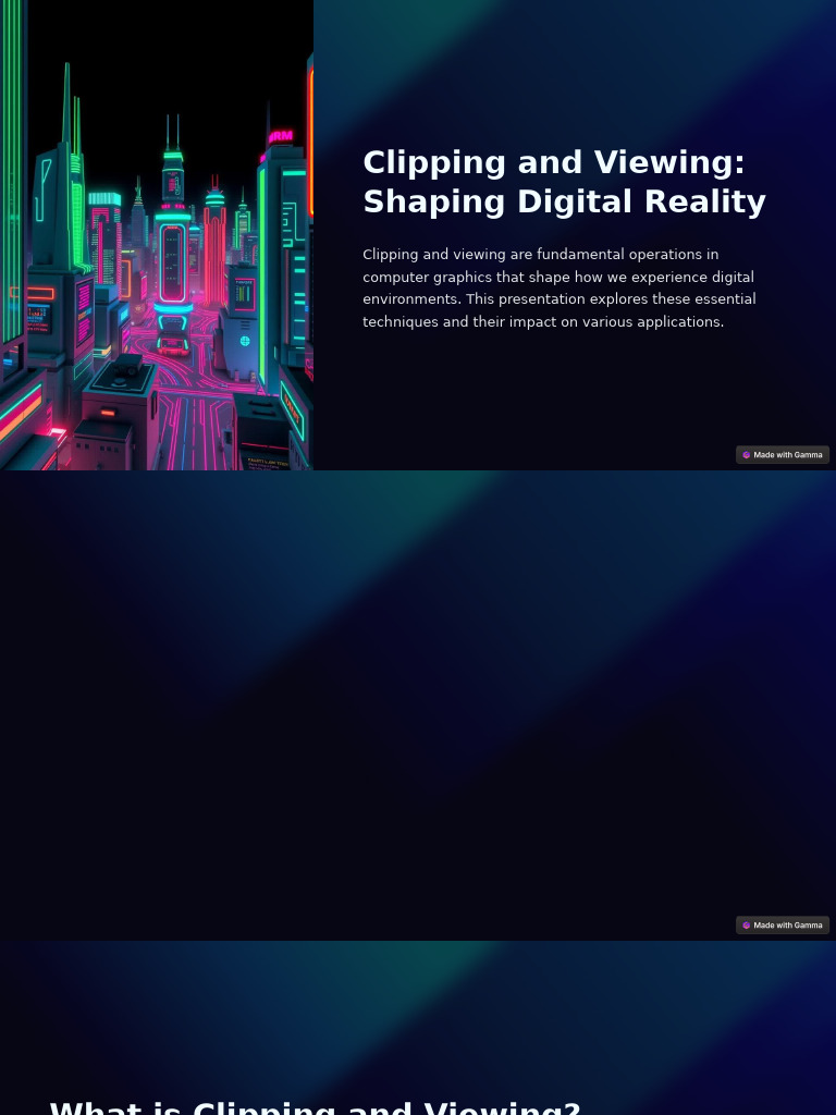 Clipping and Viewing in Digital Graphics | PDF | Rendering (Computer ...