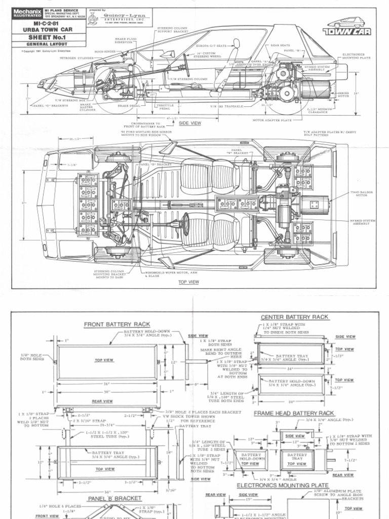 Urba Town Car Plans (1981) | PDF