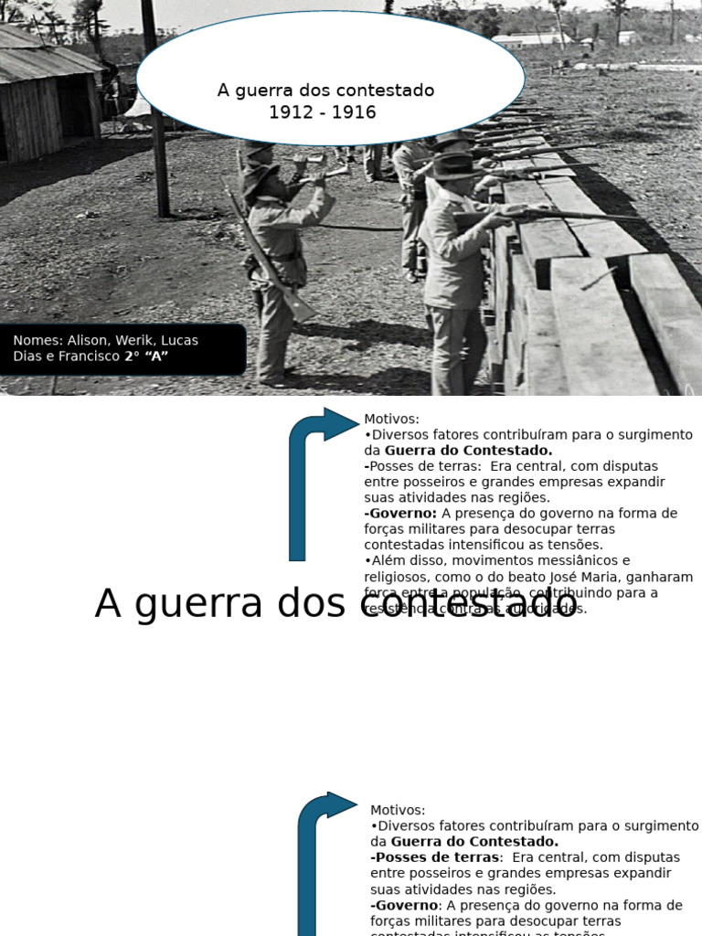 Guerra do Contestado: Causas e Líderes | PDF | Messianismo | Brasil