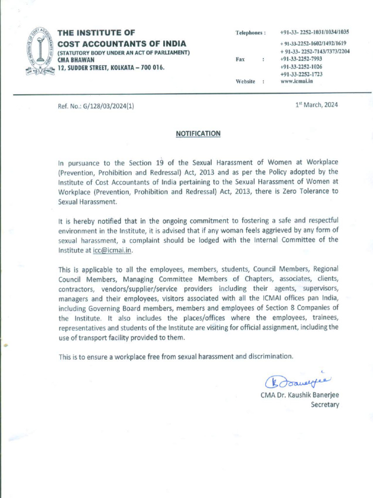 Notification G128 3 2024 1 | PDF