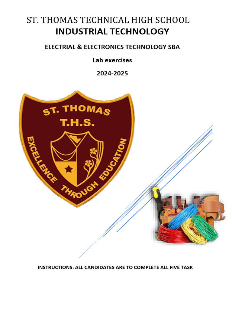 Electrical Technology SBA Projects 2024-2025 | PDF | Power Supply ...