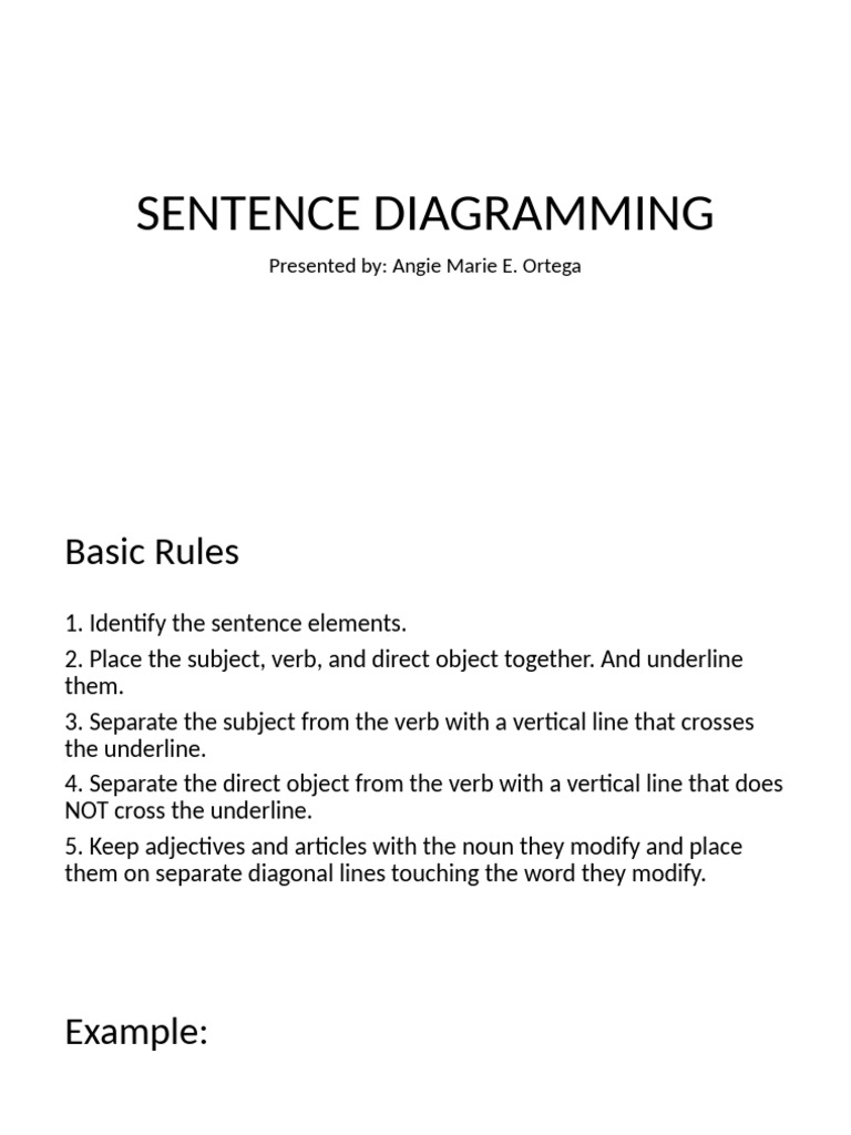 Sentence Diagramming | PDF