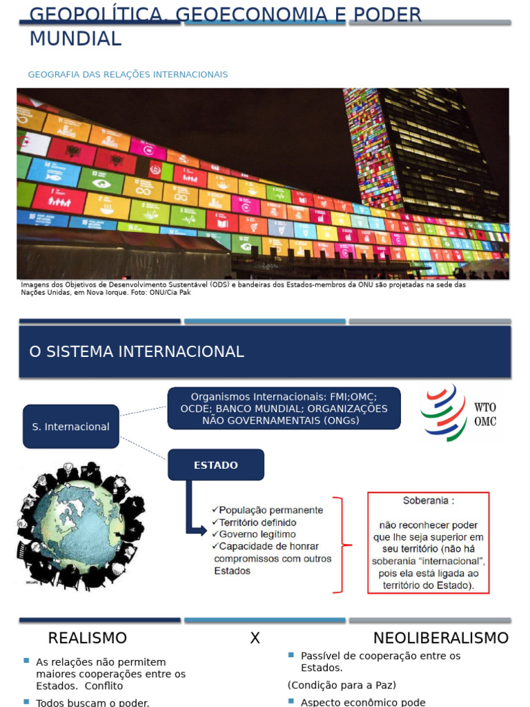 Geopolítica, Geoeconomia e Poder Mundial | PDF | Nações Unidas ...