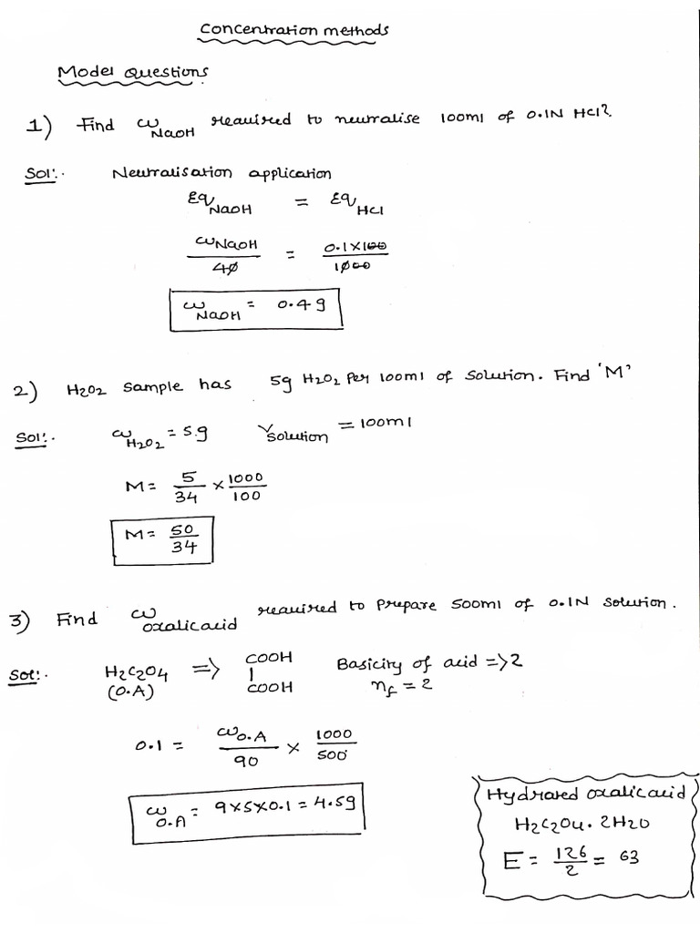 Concentration Problems | PDF