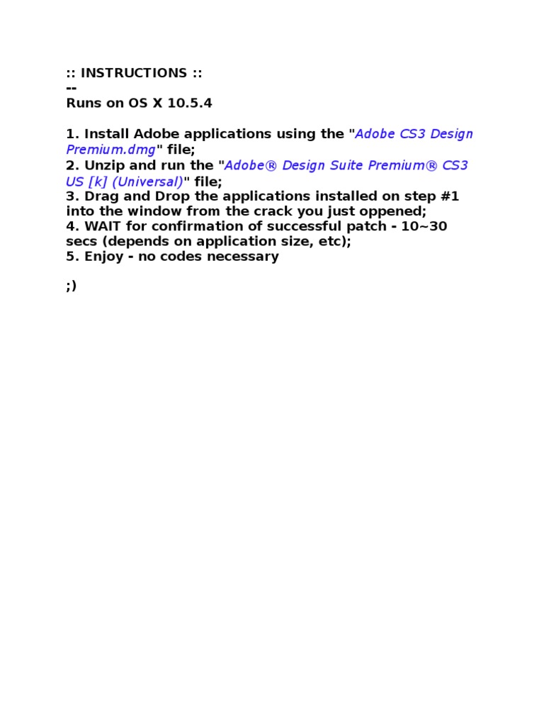 Instructions | PDF | Technology & Engineering