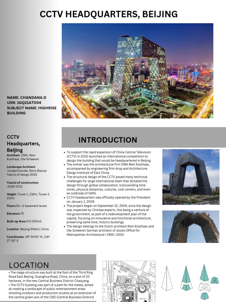 CCTV Headquarters: Design & Structure | PDF