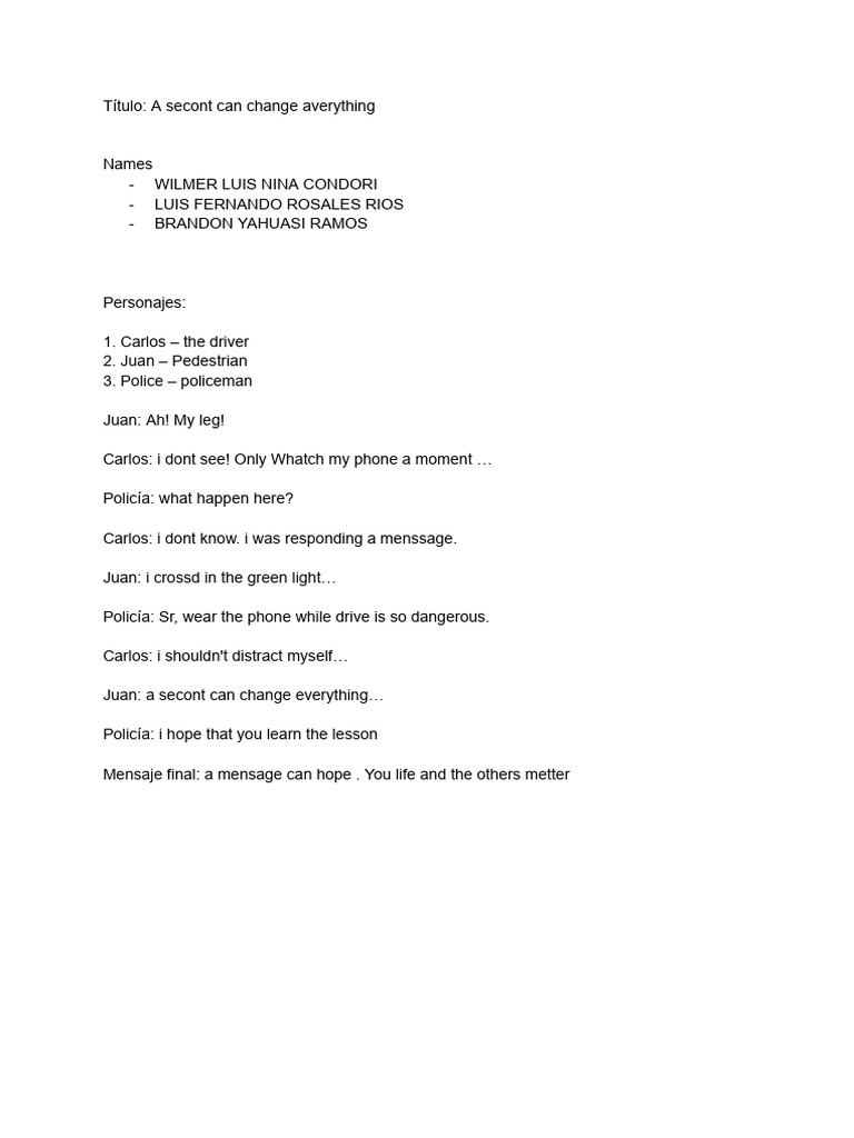 A Second Can Change Everything A Cautionary Tale PDF