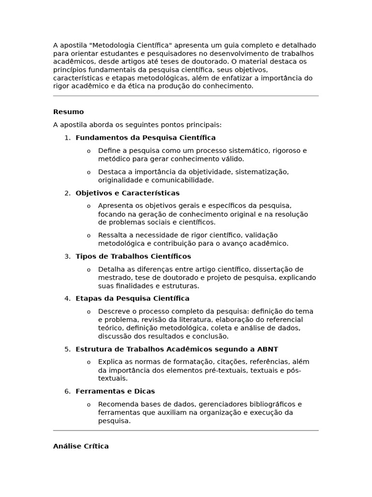 Guia Completo de Metodologia Científica | PDF | Science | Método científico