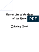 Sacred Art of The Land of The Snow Coloring Book