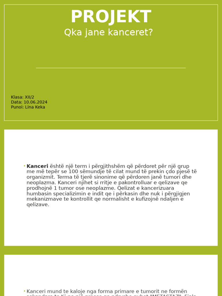 Qka Eshte Kanceri | PDF