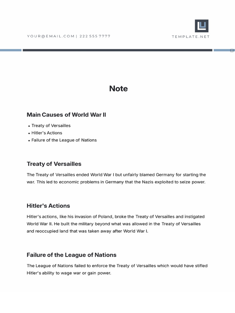 Note Template | PDF